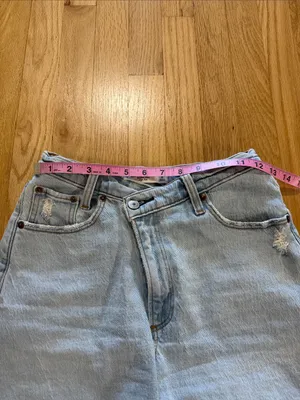 Abercrombie & Fitch Curve Love The Dad Short High Rise Sz 0/25 thumbnail 3