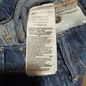 Vintage GAP blue medium wash high rise wide leg denim 100% cotton jeans flare 2 thumbnail 7