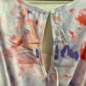 🆕Lightweight Lavender Peach Tie Dye Romper M🆕 Orange Size M thumbnail 8