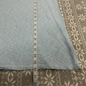 Talbots Cotton Tunic Beaded Neckline White/Blue Striped Large‎ Coastal Casual thumbnail 10