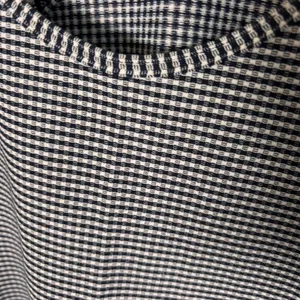 Lululemon Navy Blue Gingham Racerback Tank Top Slim Fit Athletic Scoop Neck thumbnail 2