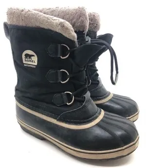 Sorel Winter Waterproof dark brown duck boots thumbnail 1