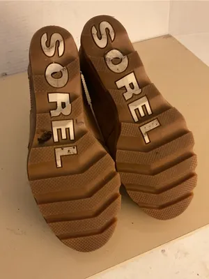 Sorel Women's Suede Chelsea Platform Joan of Artic wedge boots US 8.5 thumbnail 10
