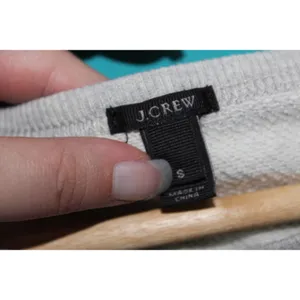 Women's J. Crew Terry Crewneck Sweatshirt A6883 Gray Pullover Sweater Size Small thumbnail 3