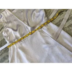Aritzia‎ Wilfred Mademoiselle Dress Ice Lavender Satin Wrap S thumbnail 11