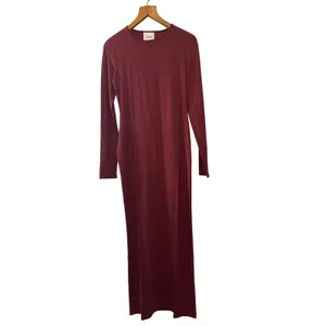 Reformation Tommie Knit Maxi‎ Dress NWT Wine Red Long Sleeve M thumbnail 3