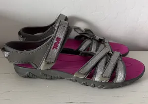 Teva Tirra Sandals Women's 5 Gray Pink Sport Hiking Water Strappy Outdoor Shoes thumbnail 1