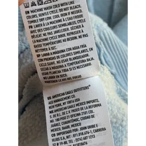 Aerie this feels seriously lived in blue oversized sweatshirt loungewear size xs thumbnail 10