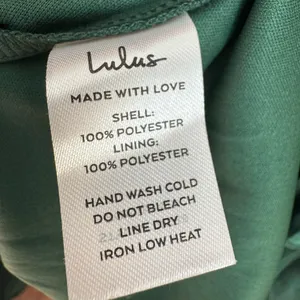 NWT Lulus Tiers of Joy Emerald Green Satin Tie- Back Tiered Mini Dress thumbnail 9