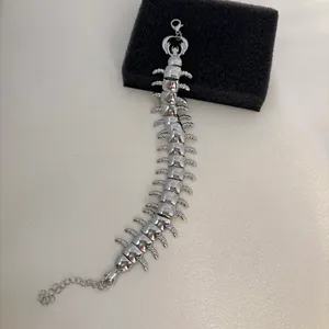 Centipede Link Chain Bracelet for Men Women Unisex Bracelet Hip Hop Punk Streetwear thumbnail 3