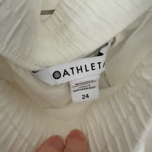 Athleta Women’s 24 White Retreat Wide Leg Linen Pants New thumbnail 3