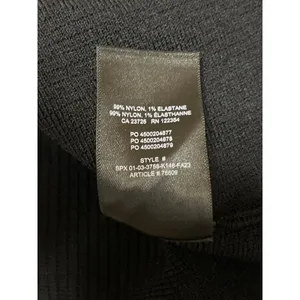Aritzia Babaton Women's Black Sweetheart Ribbed Knit Pullover Sweater Top Size L thumbnail 5