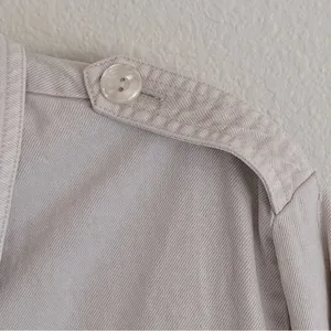YFB Young Fabulous & Broke Beige Flap pocket Crop jacket, tencell blend, L NWOT thumbnail 5