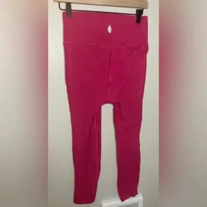 FP Movement Magenta Ribbed High Waisted Leggings Size Medium thumbnail 5