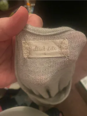 Altar'd State Light Gray Knit Top thumbnail 4