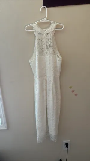 White dress Allegra K thumbnail 2