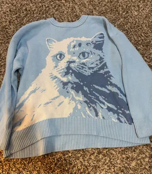 Kimchi Urban Outfitters Blue Sweater thumbnail 1