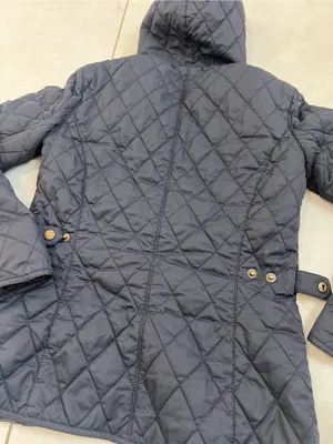 Barbour Navy Blue Millfire Quilted Jacket Size 4 US thumbnail 5