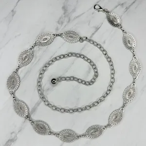 Western Concho Silver Chain Belt One Size (OS) ✨ thumbnail 2