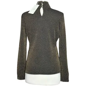 SÉZANE Omaya Long Sleeve Knit Top, Gold, Large thumbnail 5