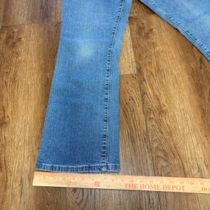 Levis 550 Relaxed Boot Cut Jeans Womens 12‎ M Blue Denim Stretch VTG y2k western thumbnail 7