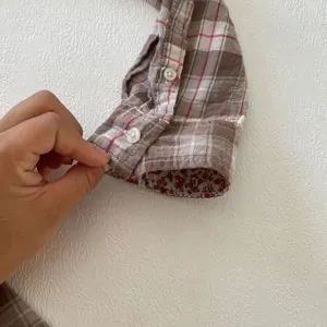 Aéropostale Plaid Button Down Shirt Brown Pink Flannel Top Women’s XL 100% Cotto thumbnail 11