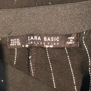 Zara size XL Black Dress Pants with Subtle Dot Texture thumbnail 3