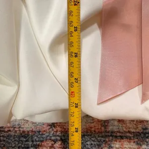 Jessica McClintock Gunne Sax Strapless Bubble Hem Mini Dress Ivory Pink Size 11 thumbnail 9