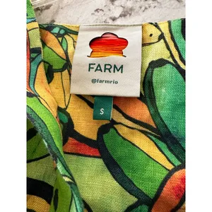 Farm Rio Green Banana Dress size small thumbnail 6