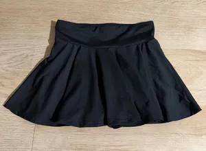 SHEIN Black Circle Skater Mini Skort thumbnail 1