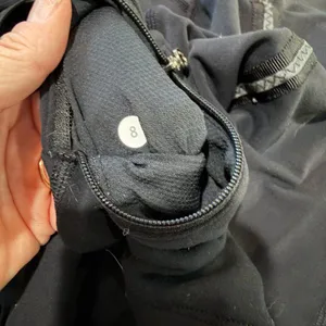 LULULEMON Black Quilted Detail Quarter Zip Running Athletic Jacket Size 8 thumbnail 8