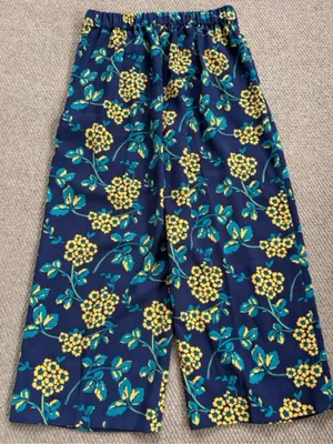 Like New J. Crew Floral Cropped Wide Leg Pants Size Small thumbnail 8