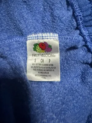 Fruit of the Loom Blue vintage 90s cotton sweatpants thumbnail 3