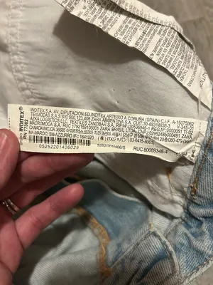 ZARA Light Wash Denim crop top - size small thumbnail 6