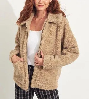 Hollister Oversized Teddy full zip jacket thumbnail 1