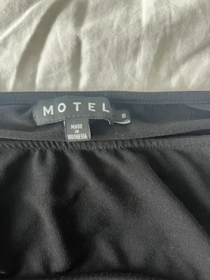 Motel Rocks Black Long Sleeve Top With Cut Out thumbnail 2