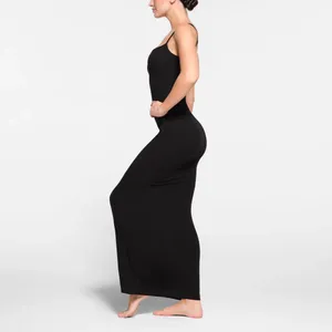 SKIMS Soft Long Slipdress ONYX Medium NWT thumbnail 2