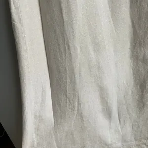 Beige Linen Midi Dress Women XS Capsule Minimalist Lagenlook Button Down Beachy thumbnail 5