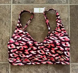 Offline By Aerie Goals Plunge Sports Bra Maplewood Size Small thumbnail 1