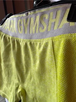 Gymshark Neon Yellow Green Athletic Training Shorts small thumbnail 3