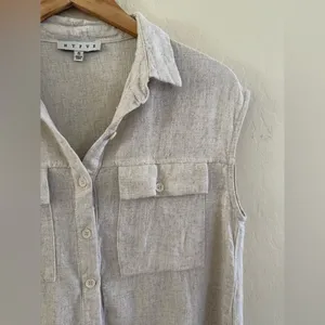 Women's Cream Sleeveless Top thumbnail 3