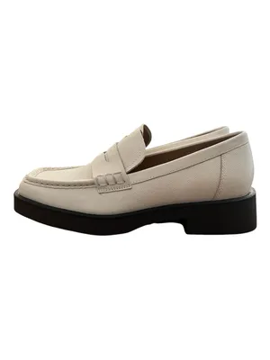 G.H. Bass Whitney Weejuns Penny Loafers Cream Textured Leather NWOB Women’s 8.5 thumbnail 12
