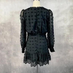 Lulus Women Mini Dress Medium Love or Lust Dark Cottage Festival Whimsy Romantic thumbnail 5