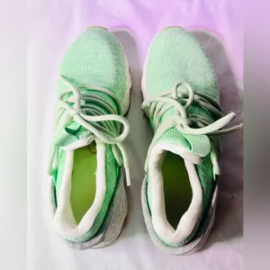 Sorel Mint Green Knit Lace-Up Athletic Sneakers thumbnail 7