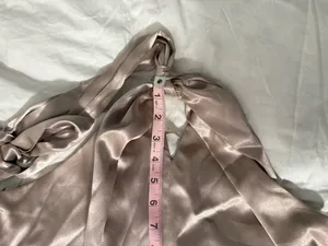 Birdy Grey Satin Halter dress thumbnail 14