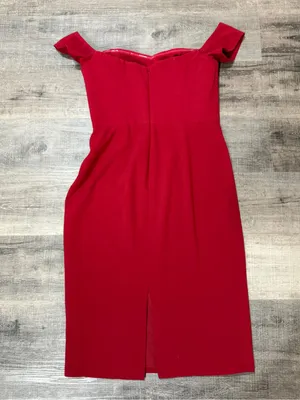 DRESS THE POPULATION Bailey Dress in Garnet thumbnail 4