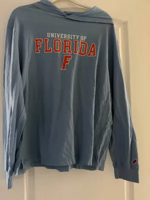University of Florida Light Blue Hooded Long-Sleeve Tee thumbnail 2