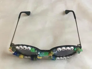 Notre Dame beaded sunglasses Blue thumbnail 3