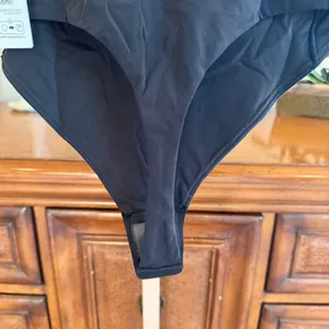 Lululemon Wundermost Square Neck Bodysuit Nulu Black Thong NWT M thumbnail 7