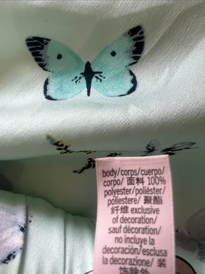 Victoria’s Secret Butterflies And Bunnies Satin Pajama Pants Size Large thumbnail 10